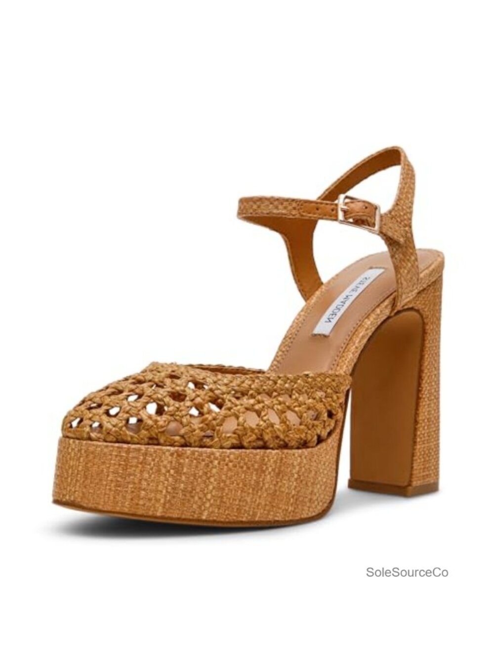 Steve Madden Lexie Pumps Block Heel Platform Buckle Formal Evening Shoes